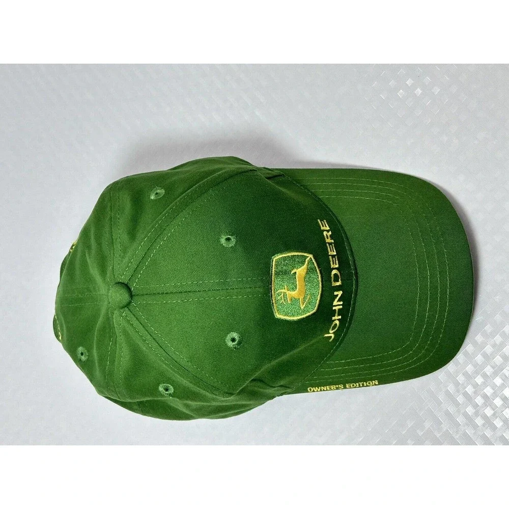 John Deere Hat Adjustable Cap Owner's‎ Edition Green Nothing Runs Like A Deere